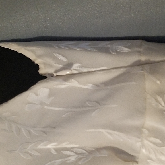 NWT VINTAGE Nicole Miller Size 2 Off White Long Dress - Picture 4 of 10